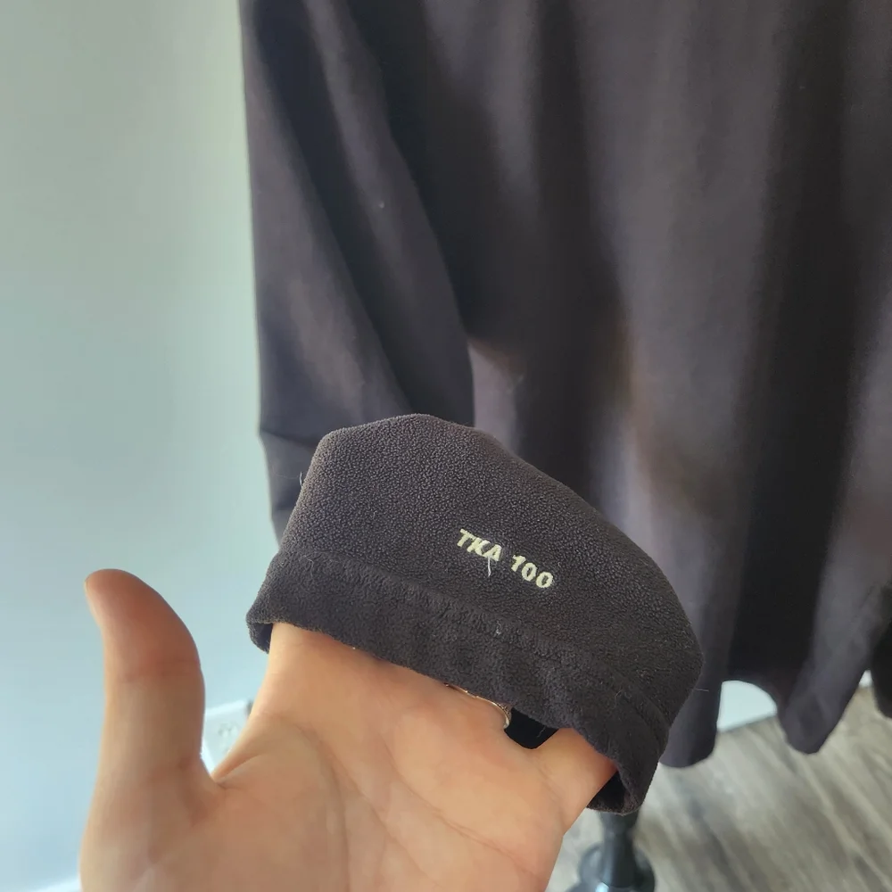 Vintage The North Face Black Fleece 1/2  Zip Pullover Large
